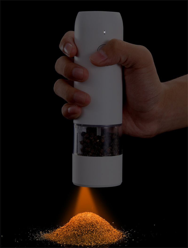 Rechargeable Electric Salt & Pepper Grinder Set with LED Light