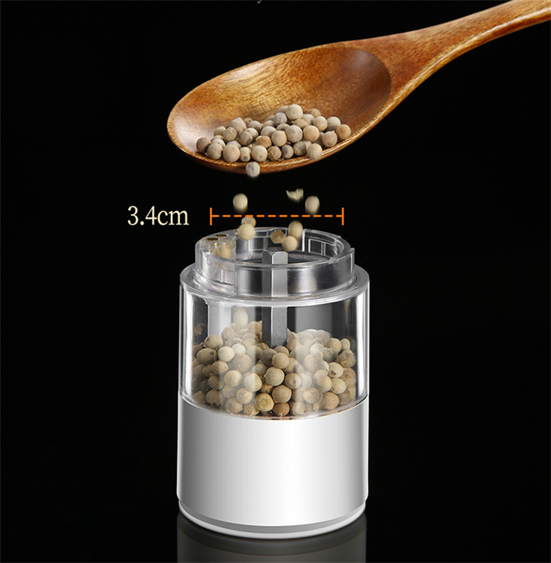 Rechargeable Electric Salt & Pepper Grinder Set with LED Light
