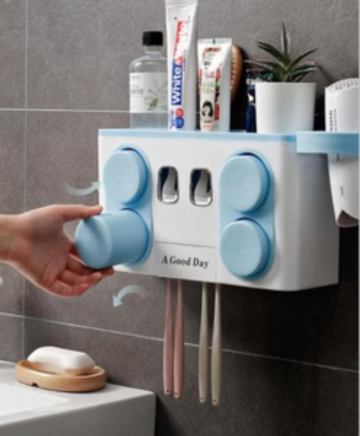 Wall-Mounted Bathroom Organizer Shelf