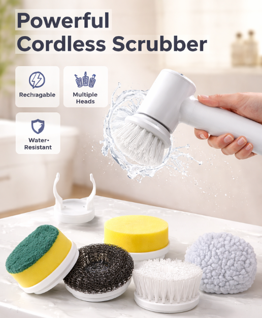 Cleaning Electric Brush (5-in-1) – Deep Cleaning Made Easy