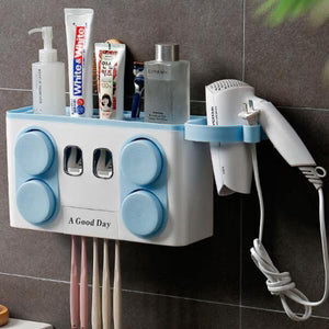 Wall-Mounted Bathroom Organizer Shelf